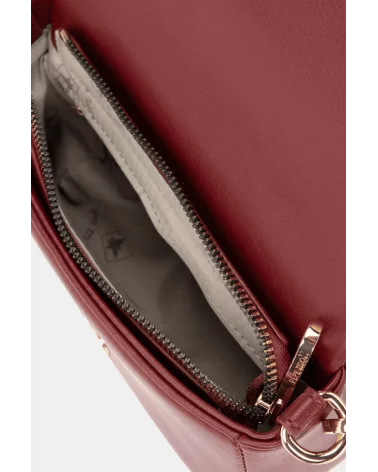 Bolso de Hombro Solapa Granate Pepe Moll interior Esenziashopping Zaragoza