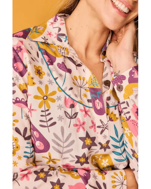 Camisa Bellota Mariposa Smile detalle Esenziashopping Zaragoza