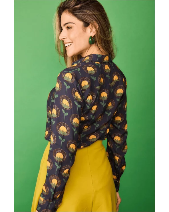 Camisa Jungla Flor Amarilla Smile espalda Esenziashopping Zaragoza