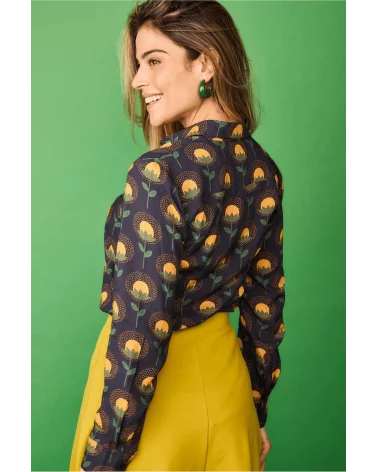 Camisa Jungla Flor Amarilla Smile espalda Esenziashopping Zaragoza