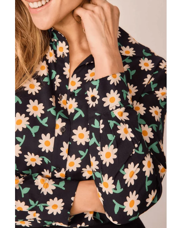 Camisa Jungla Margaritas Smile detalle Esenziashopping Zaragoza