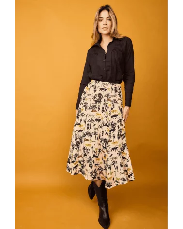 Camisa Rocío Negra Smile total look Esenziashopping Zaragoza