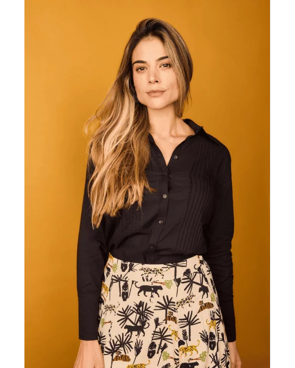 Camisa Rocío Negra Smile Esenziashopping Zaragoza