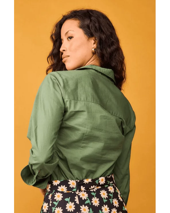 Camisa Rocío Verde Smile espalda Esenziashopping Zaragoza