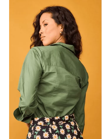 Camisa Rocío Verde Smile espalda Esenziashopping Zaragoza