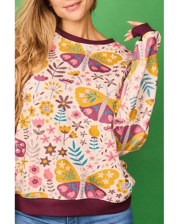 Sudadera Fruto Mariposa Smile detalle Esenziashopping Zaragoza