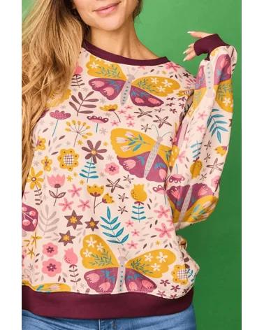 Sudadera Fruto Mariposa Smile detalle Esenziashopping Zaragoza