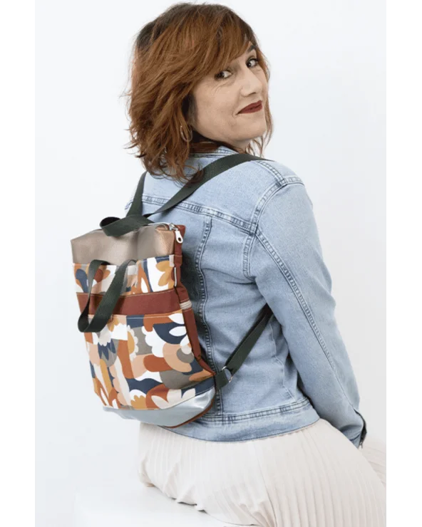 Mochila Persei Flores Lichis Blancos Esenziashopping Zaragoza