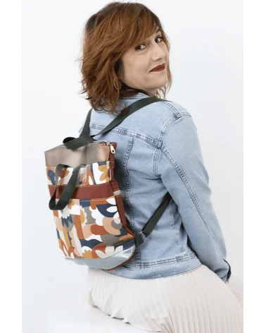 Mochila Persei Flores Lichis Blancos Esenziashopping Zaragoza