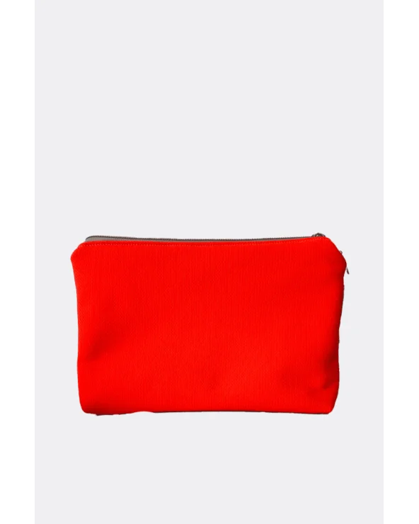 Neceser Impermeable Rojo Flúor Lichis Blancos Esenziashopping