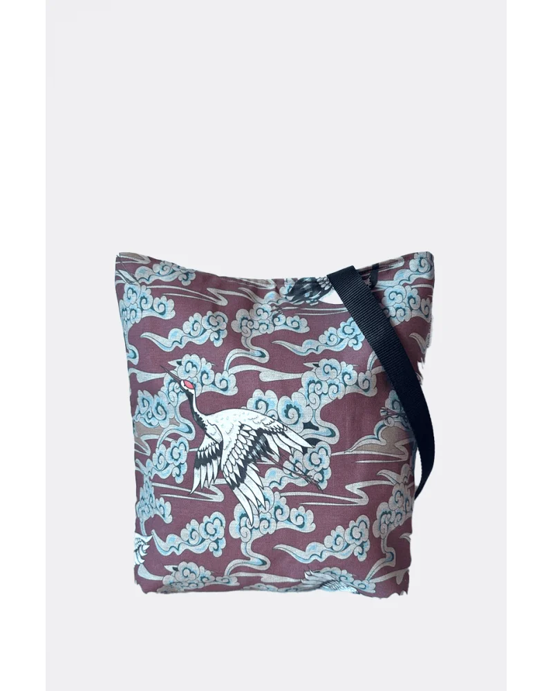 Totebag Grullas Lichis Blancos Esenziashopping Zaragoza