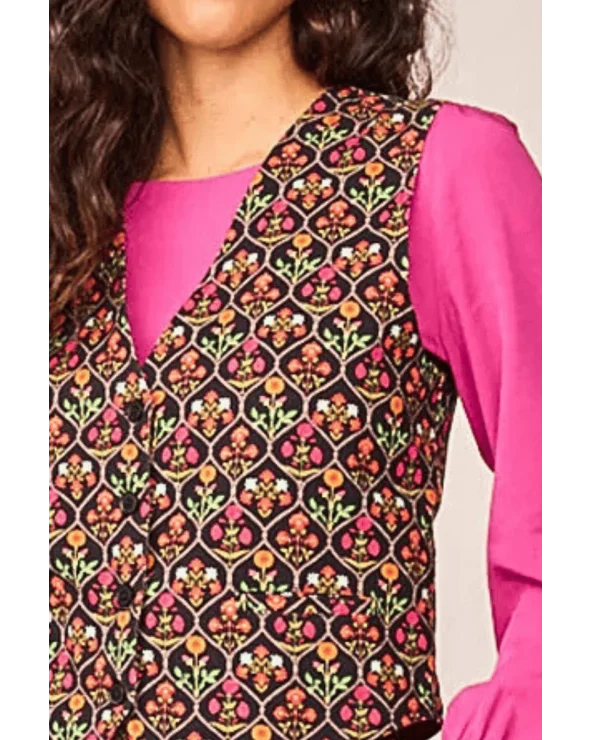 Chaleco Flora Botánica Smile detalle Esenziashopping Zaragoza