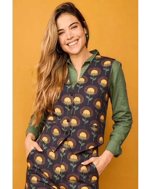 Chaleco Fora Flor Amarillo Smile Esenziashopping Zaragoza