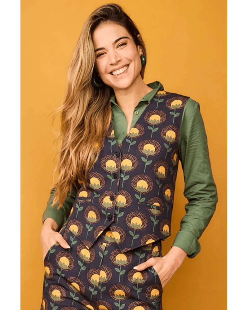Chaleco Fora Flor Amarillo Smile Esenziashopping Zaragoza