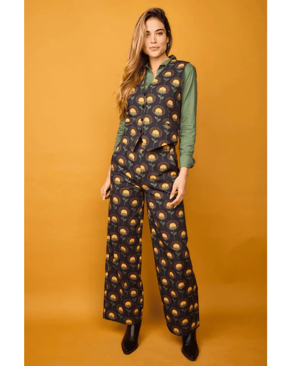 Chaleco Fora Flor Amarillo Smile total look Esenziashopping Zaragoza