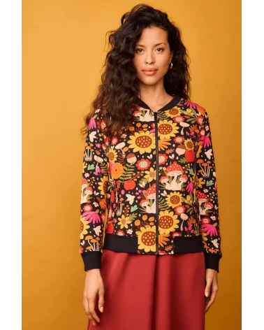 Chaqueta Bomber Bosque Blanca Girasol Smile Esenziashopping Zaragoza