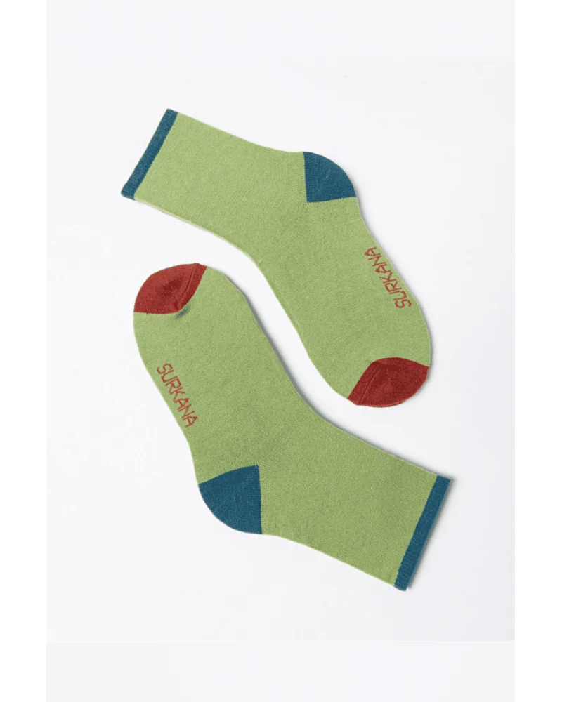 Calcetines Medios Jaquard Verde Surkana Esenziashopping Calcetines Medios Jaquard Verde Surkana Esenziashopping