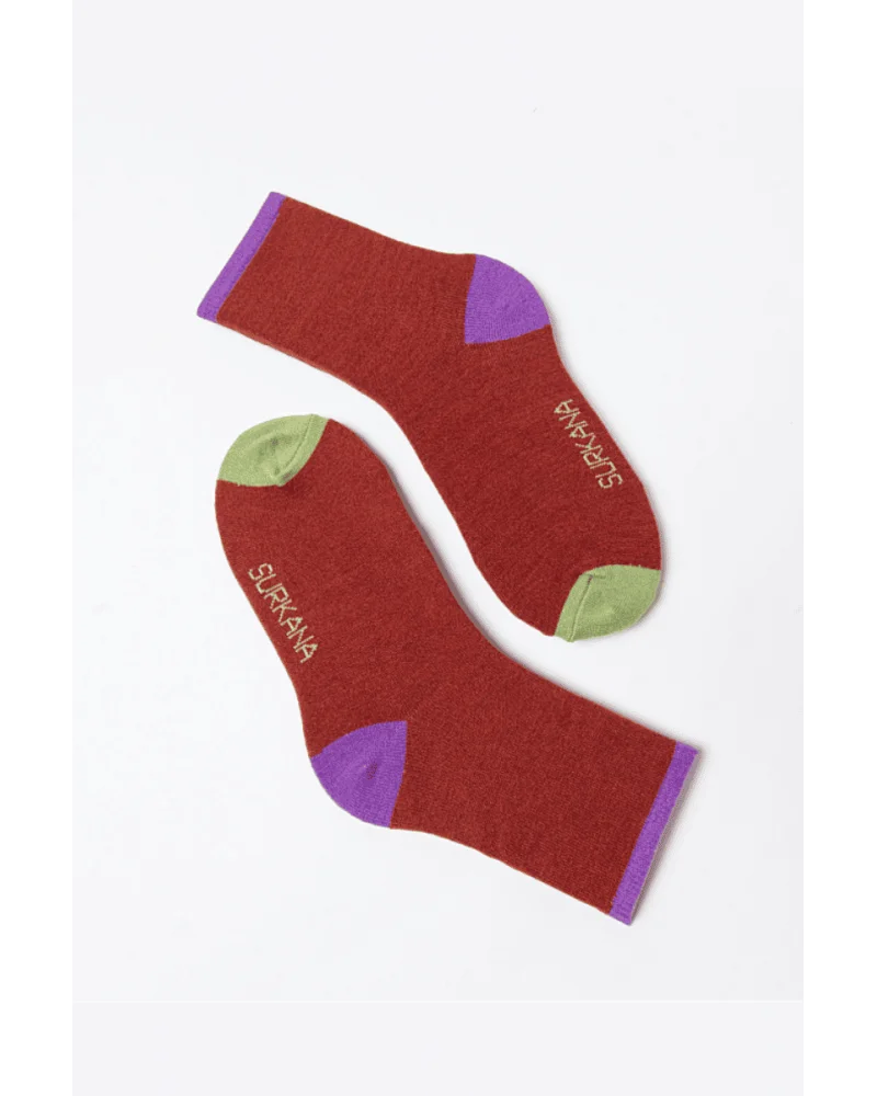 Calcetines Medios Jaquard Marrón Surkana Esenziashopping Calcetines Medios Jaquard Marrón Surkana Esenziashopping