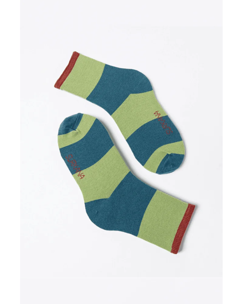 Calcetines Medios Jaquard Rayas Azul Petróleo Surkana Esenziashopping Calcetines Medios Jaquard Rayas Azul Petróleo Surkana Esenziashopping