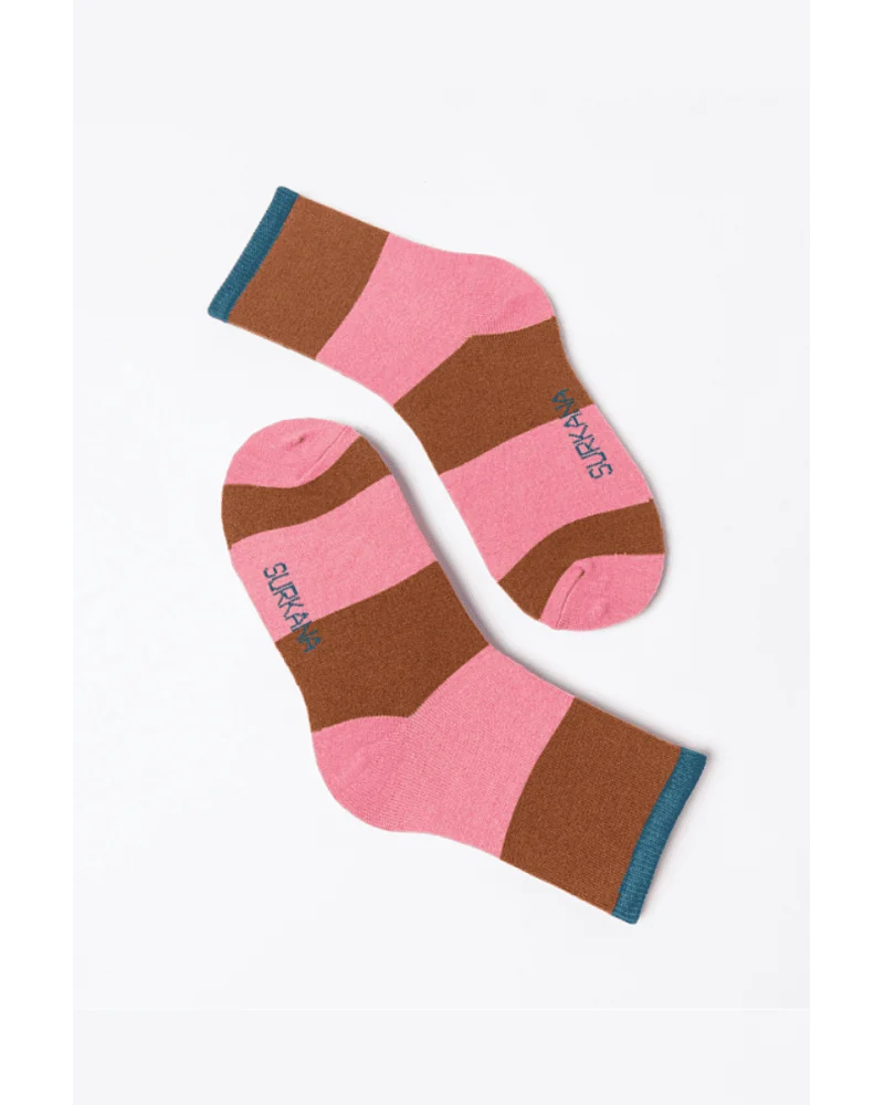 Calcetines Medios Jaquard Rayas Camel Surkana Esenziashopping Calcetines Medios Jaquard Rayas Camel Surkana Esenziashopping