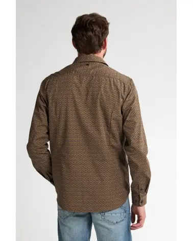 Camisa Estampada Bronce Antiguo Petrol Industries espalda Esenziashopping Zaragoza