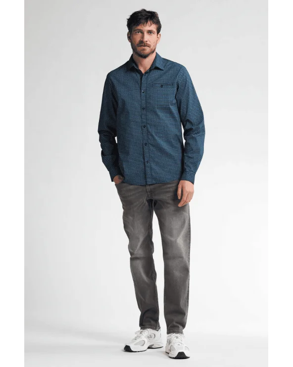 Camisa Fon Du Lac Azul Petrol Industries total look Esenziashopping Zaragoza