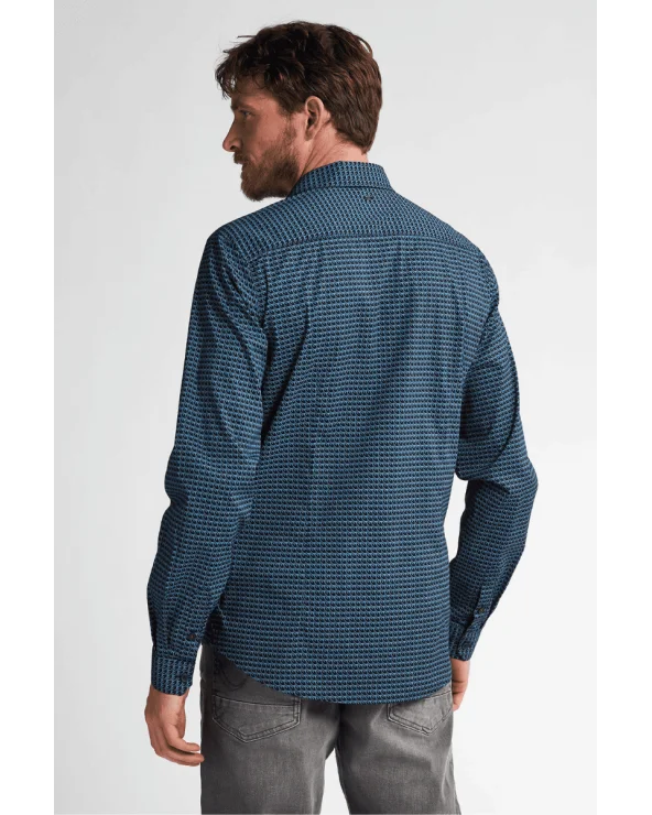 Camisa Fon Du Lac Azul Petrol Industries espalda Esenziashopping Zaragoza