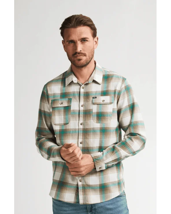 Camisa Fox River Cuadros Verde Agua Petrol Industries Esenziashopping Zaragoza