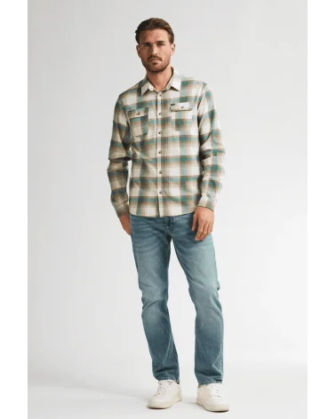 Camisa Fox River Cuadros Verde Agua Petrol Industries total look Esenziashopping Zaragoza