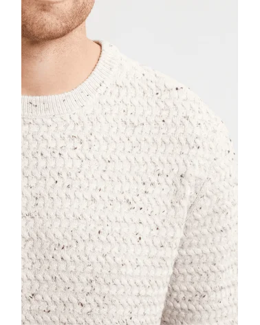 Jersey Madison Blanco Antiguo Petrol Industries detalle Esenziashopping Zaragoza