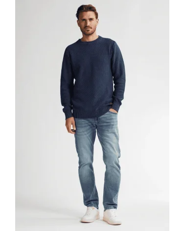 Jersey Punto Azul Oscuro Petrol Industries total look Esenziashopping Zaragoza