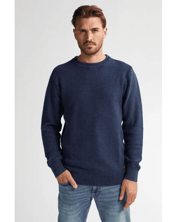 Jersey Punto Azul Oscuro Petrol Industries Esenziashopping Zaragoza