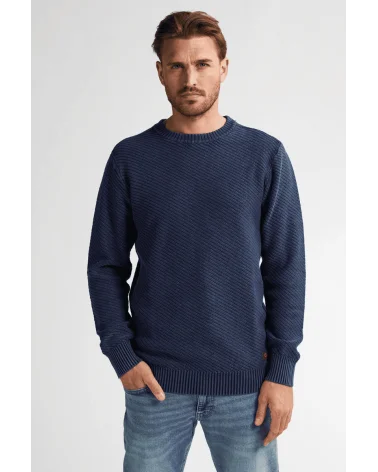 Jersey Punto Azul Oscuro Petrol Industries Esenziashopping Zaragoza