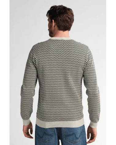 Jersey Jacquard Juneau Petrol Industries espalda Esenziashopping Zaragoza