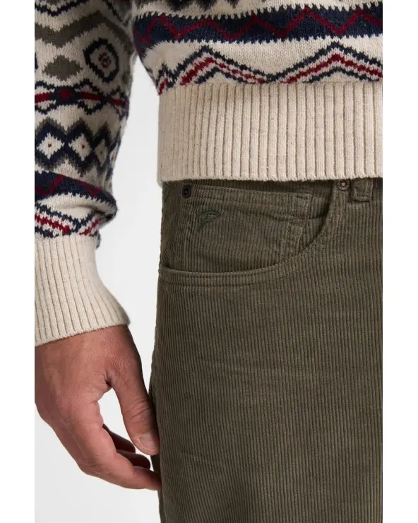 Pantalón Pana Verde Musgo Petrol Industries detalle Esenziashopping Zaragoza