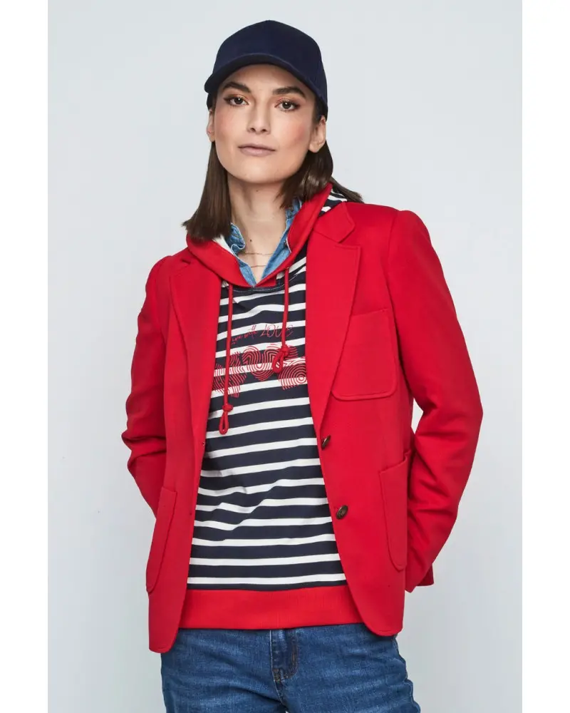 Chaqueta Blazier Roja Piqué Merletti Esenziashopping Zaragoza