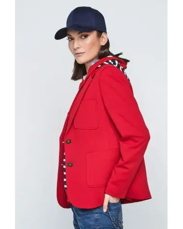 Chaqueta Blazier Roja Piqué Merletti Esenziashopping Zaragoza