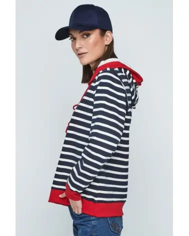 Sudadera Rayas Azul Roja Merletti Esenziashopping Zaragoza