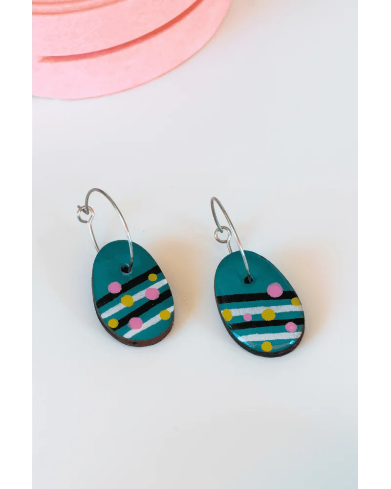 Pendientes Plug&Play Azul Mini Tikismikis Esenziashopping Zaragoza