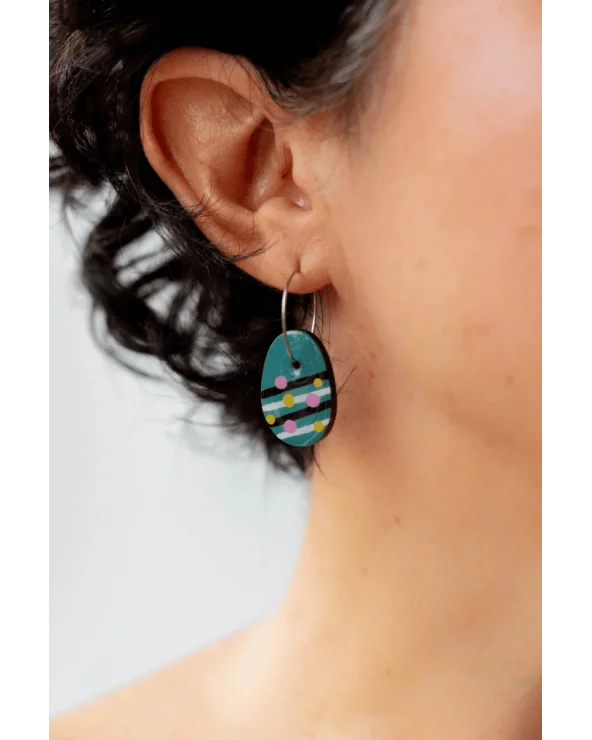 Pendientes Plug&Play Azul Mini Tikismikis probados Esenziashopping Zaragoza