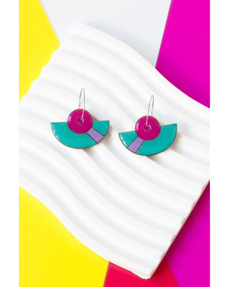 Pendientes Aro Abanico Turquesa Tikismikis Esenziashopping Zaragoza Pendientes Aro Abanico Turquesa Tikismikis Esenziashopping Zaragoza