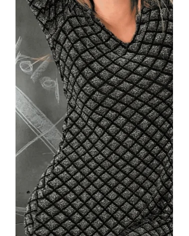 Vestido Punto Rombos Lola Pedrola detalle Esenziashopping Zaragoza