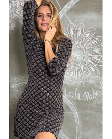Vestido Punto Rombos Lola Pedrola Esenziashopping Zaragoza