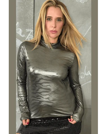 Top Metalizado Animal Print Lola Pedrola Esenziashopping Zaragoza