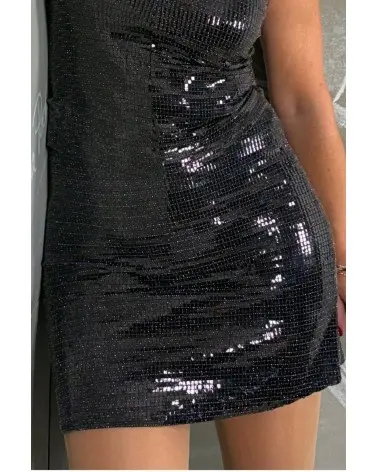 Falda Negra Lúrex Lola Pedrola Esenziashopping Zaragoza