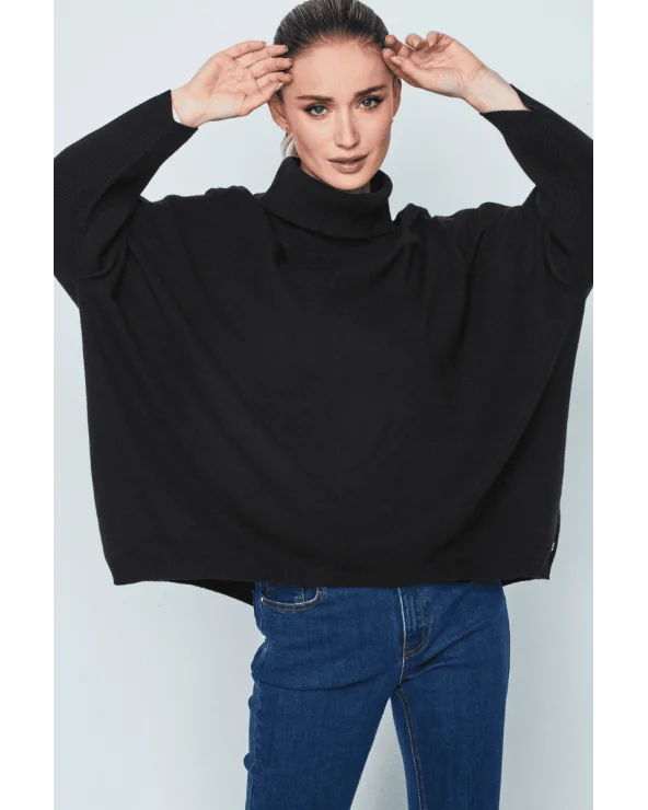 Jersey Amplio Botones Negro Merletti Esenziashopping Zaragoza