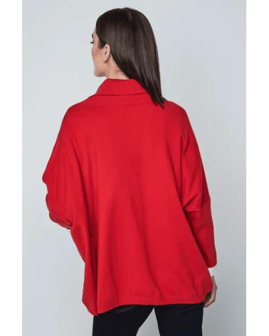 Jersey Amplio Botones Rojo Merletti espalda Esenziashopping Zaragoza