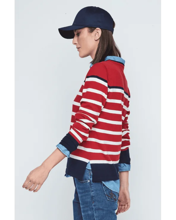 Jersey Rayas Rojo Azul Merletti Esenziashopping Zaragoza