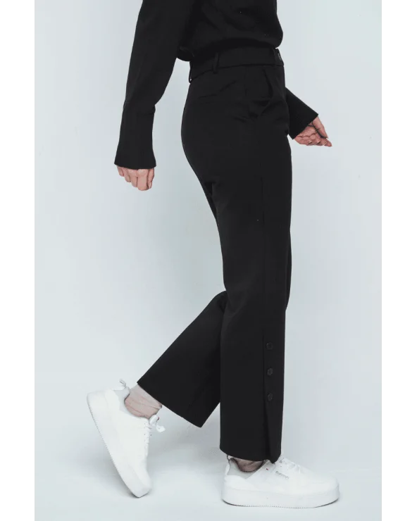 Pantalón Experience Crop Negro Merletti Esenziashopping Zaragoza