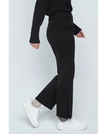 Pantalón Experience Crop Negro Merletti Esenziashopping Zaragoza